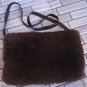 Sprigs Adjustable Faux Fur Hand Muff Belt Bag with Extender 